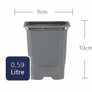 Teku Square Tall 9cm          (9x9x10) (.59L)