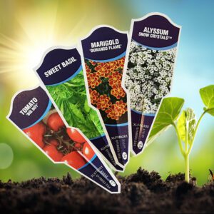 Labels Printed: Flowers, Vegetables and Herbs